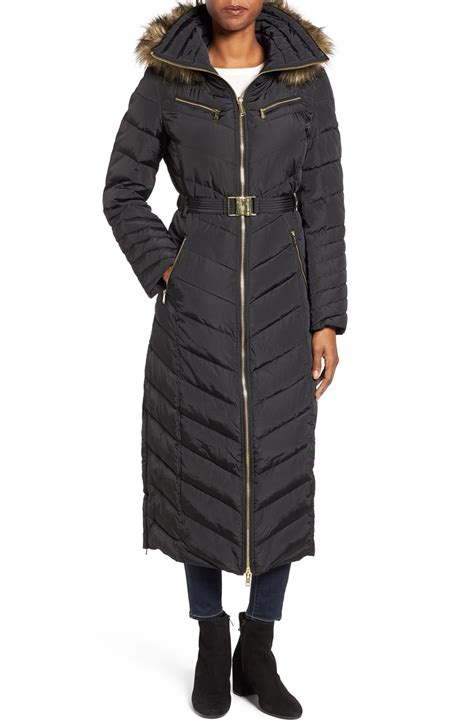 michael kors long winter jacket